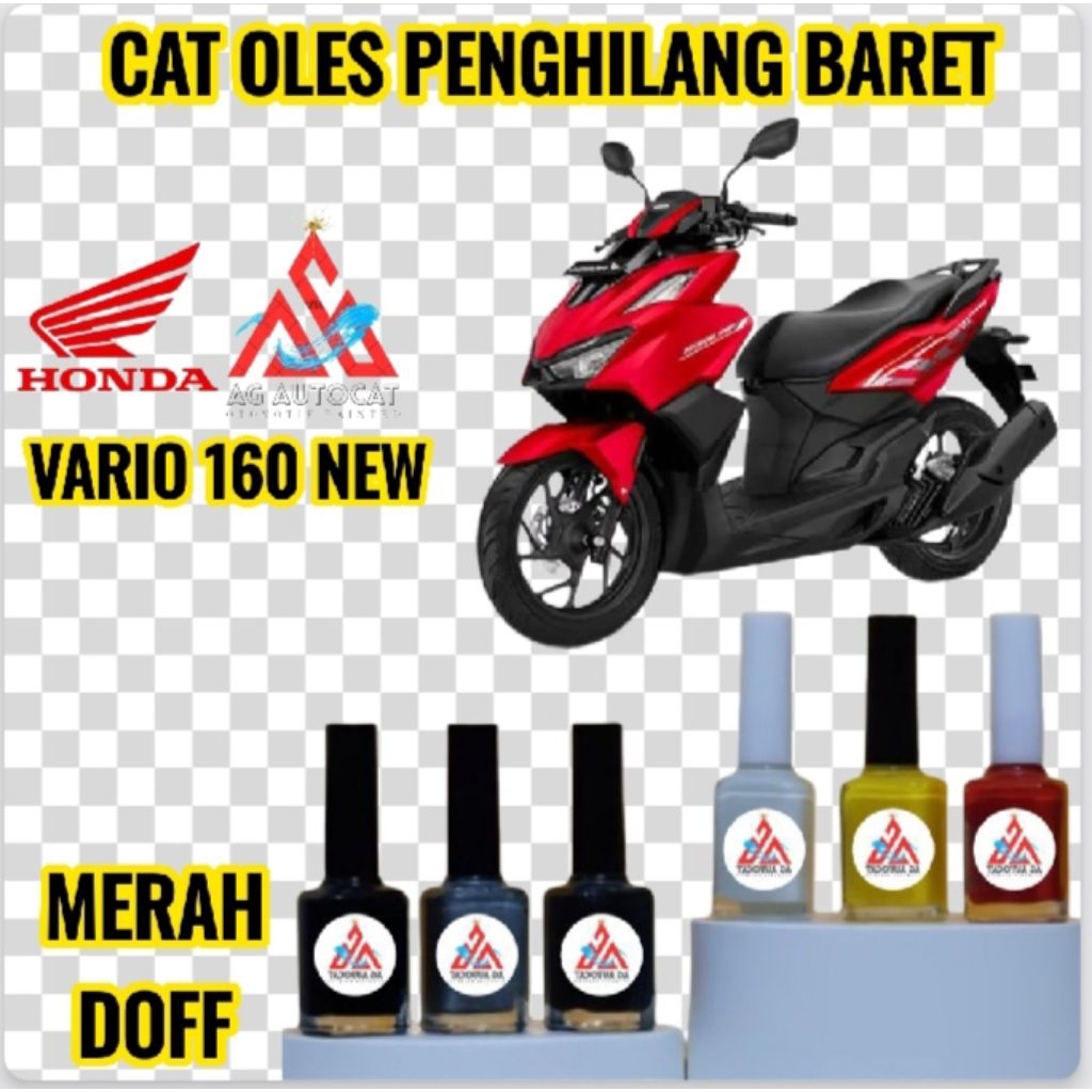 CAT OLES PENGHILANG BARET MOTOR HONDA VARIO 160 NEW MERAH DOFF TERMURAH