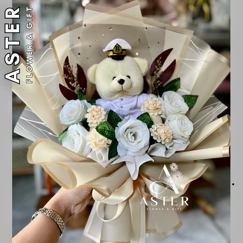 Buket TNI AL / Buket Boneka / Buket Wisuda / Buket Angkatan Laut