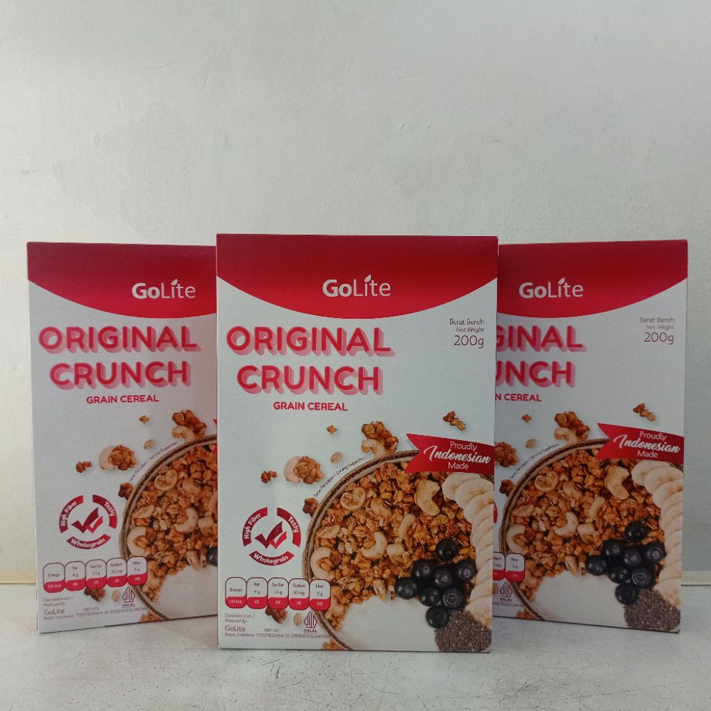 

Golite original crunch grain cereal 200 gr | go lite original crunch | cereal golite