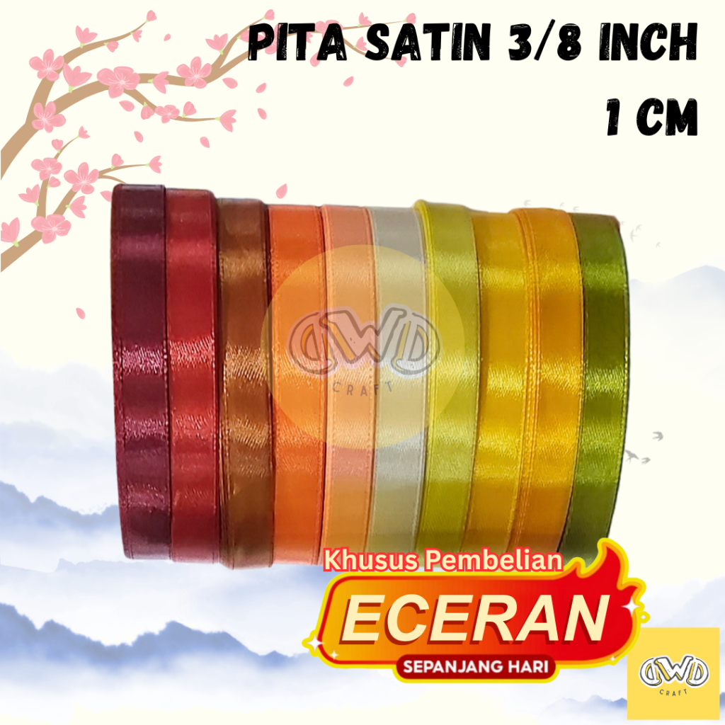 

(ECER) Pita Satin 3/8 INCH / 1 CM