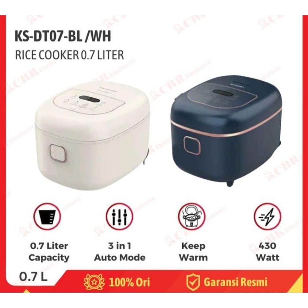 SHARP magic com mini  0 7. liter   KS  DT -07  BL / WH   rice cooker mini   digital