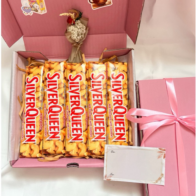 

Zulegift - Kado Coklat / Hampers Valentine / Kado Ulang Tahun / Hampers Box Pink Edition