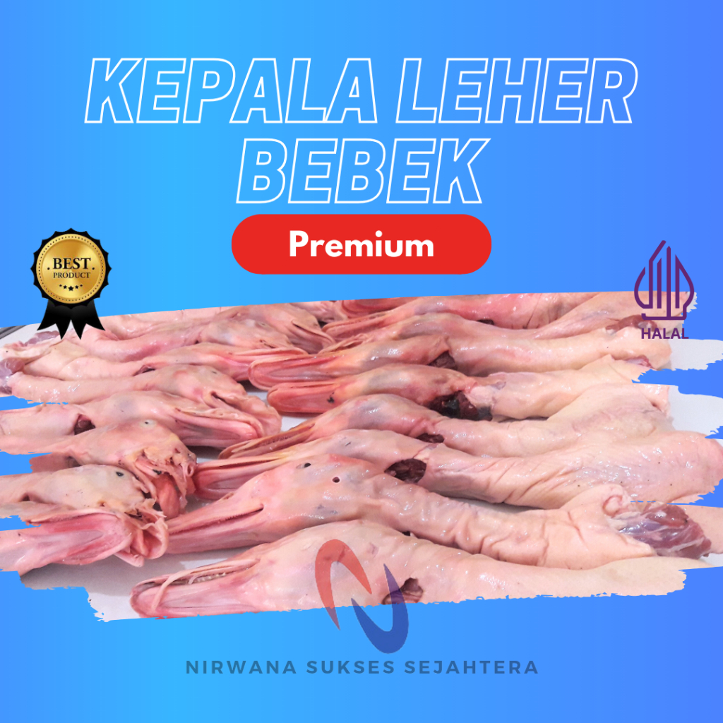 

KEPALA LEHER BEBEK PEKING / ELONGATED PEKING DUCK HEAD (PREMIUM)