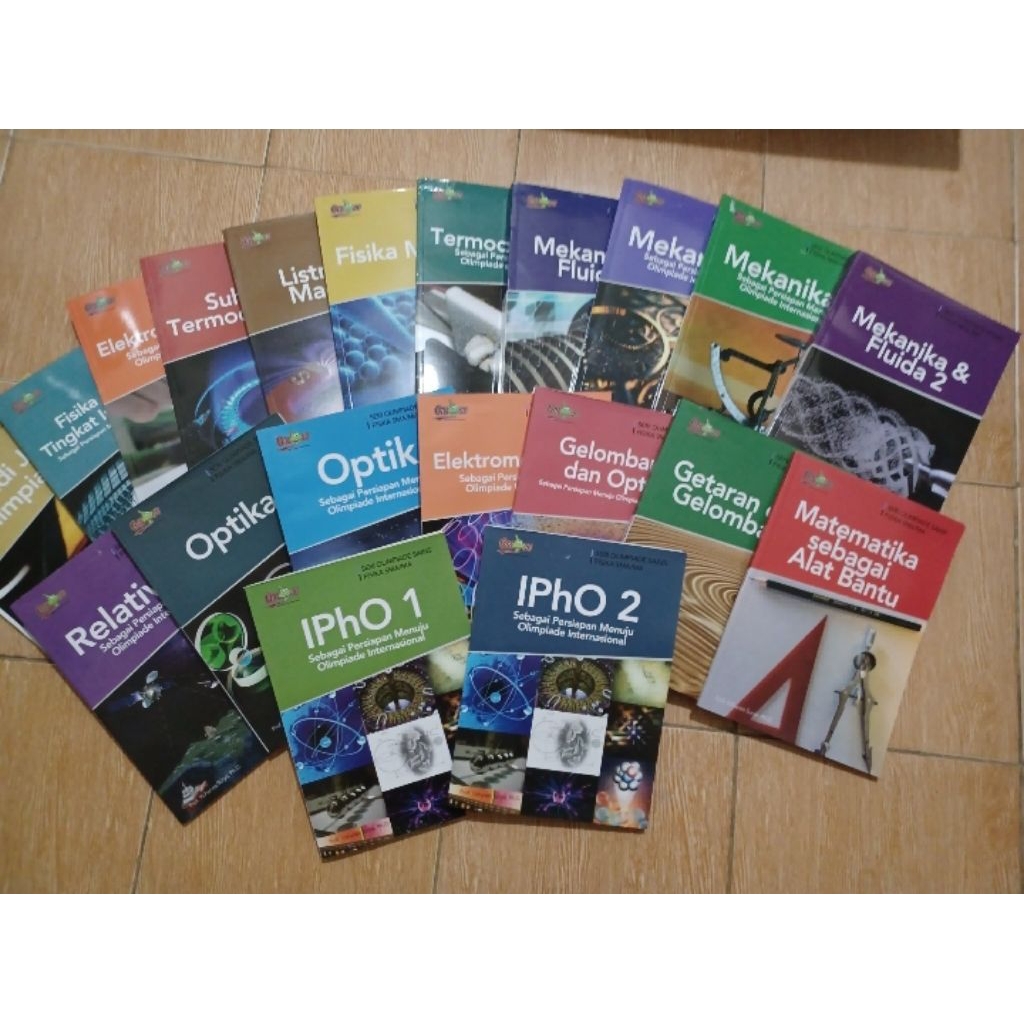 Seri Persiapan Olimpiade Fisika SMA/MA lengkap (20 buku). Pengarang Prof. Yohanes Surya