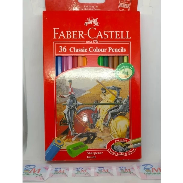 

Faber castell classic colour pencils isi 36 warna kelir pinsil kayu Panjang Ori 100% Original Asli Authentic