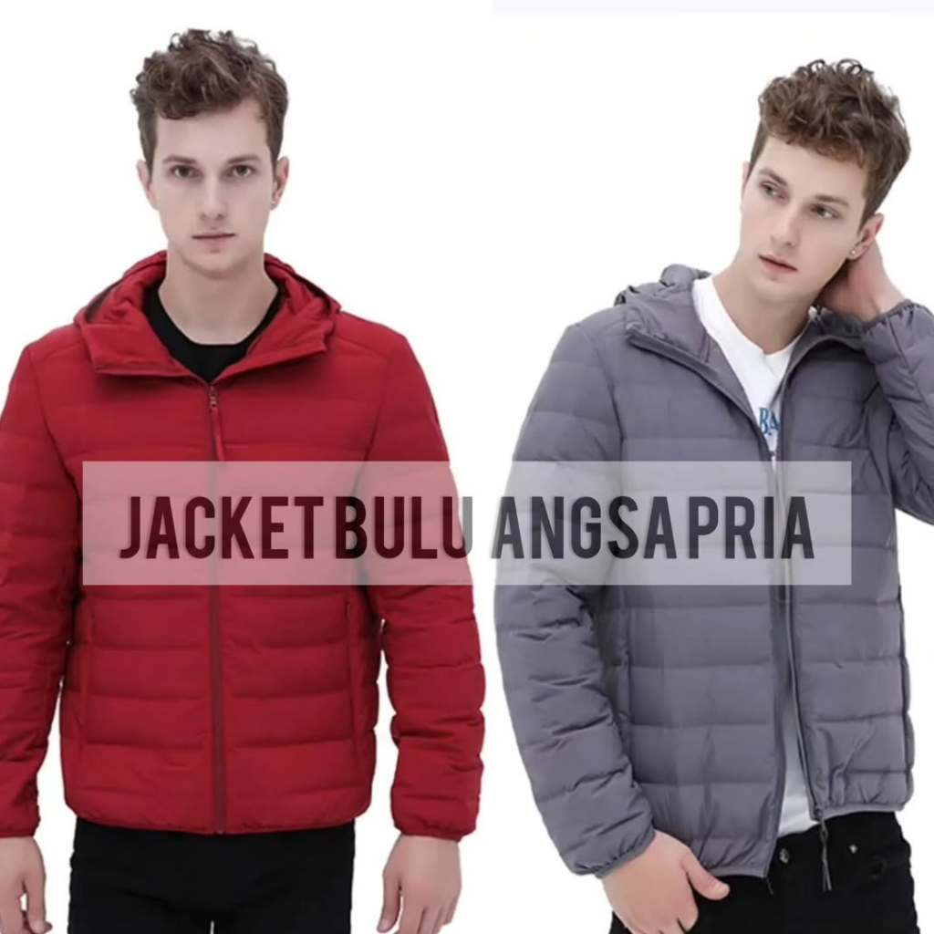 Jaket Bulu Angsa Pria Big Size Jumbo Anti Dingin Anti Air Untuk Winter