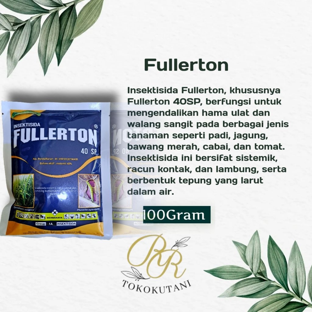 Insektisida Fullerton 40SP Membasmi Berbagai Jenis Ulat Kemasan 100Gram