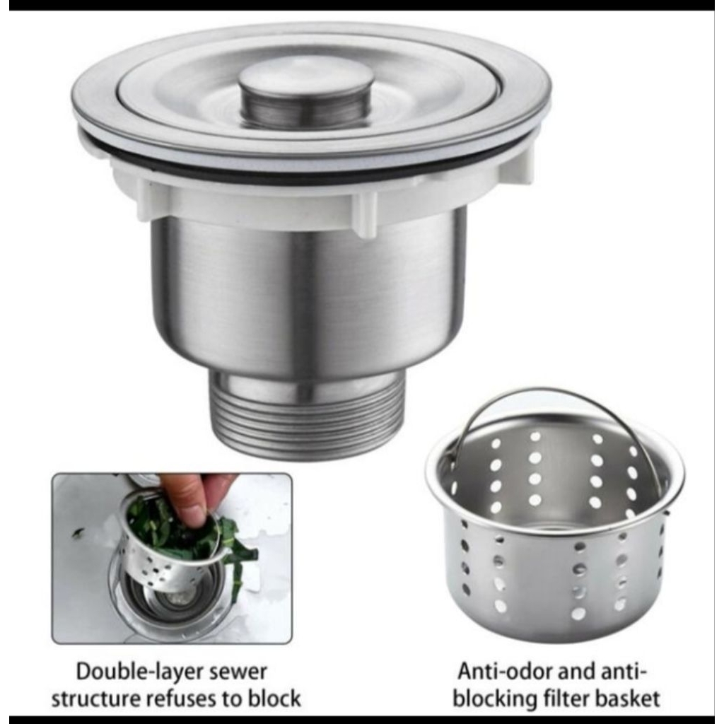 afur sink full stainless SUS 304/afur BCP/saringan kichen sink