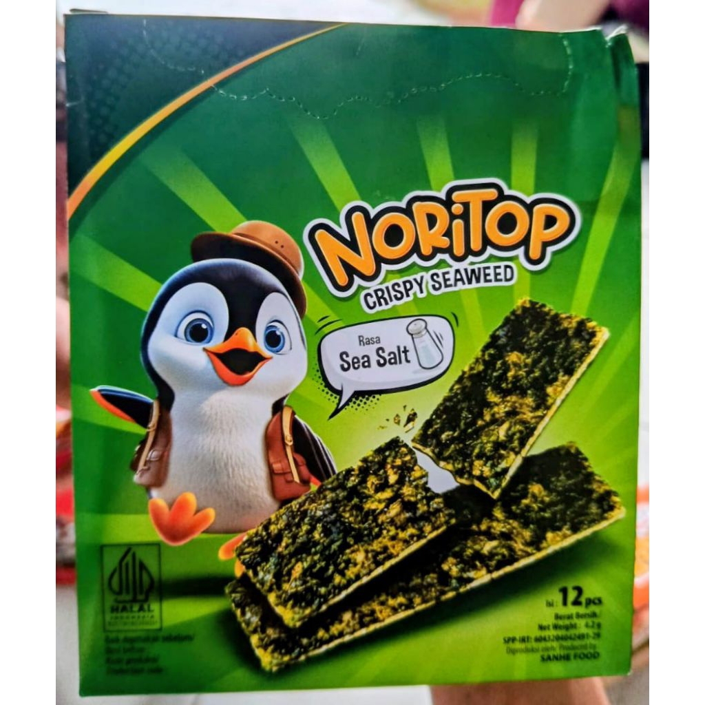 

Jual Noritime/Noritop Rasa Mix/Snack Cemilan Rumput Laut/Per Dus isi 5 Box
