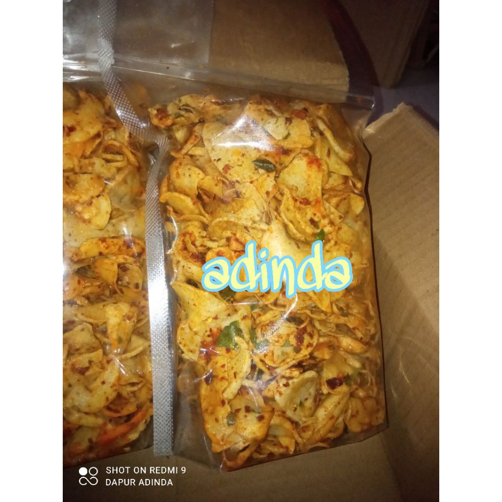 

Kripik Basreng Chili Oil 500gr