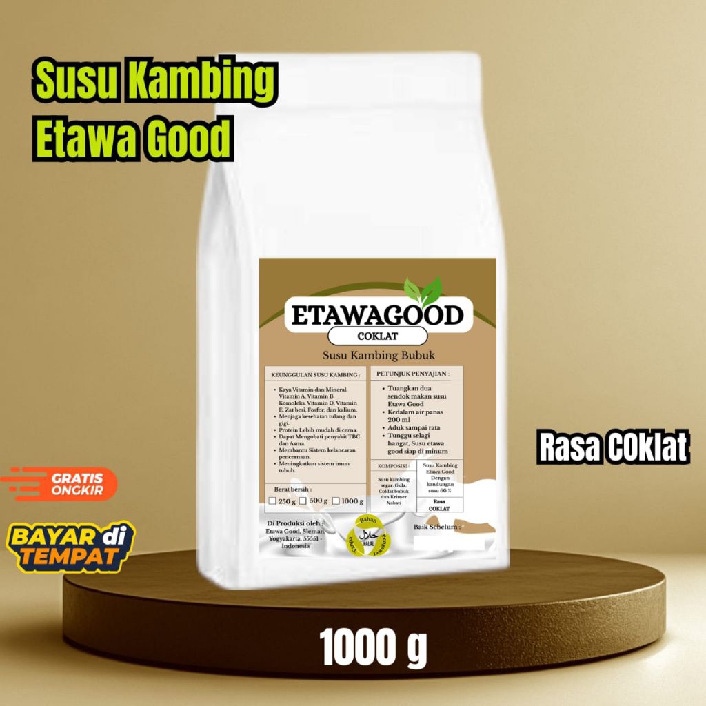 

SUSU KAMBING Rasa Coklat, 1 kg, Langsung Dari Produsen.