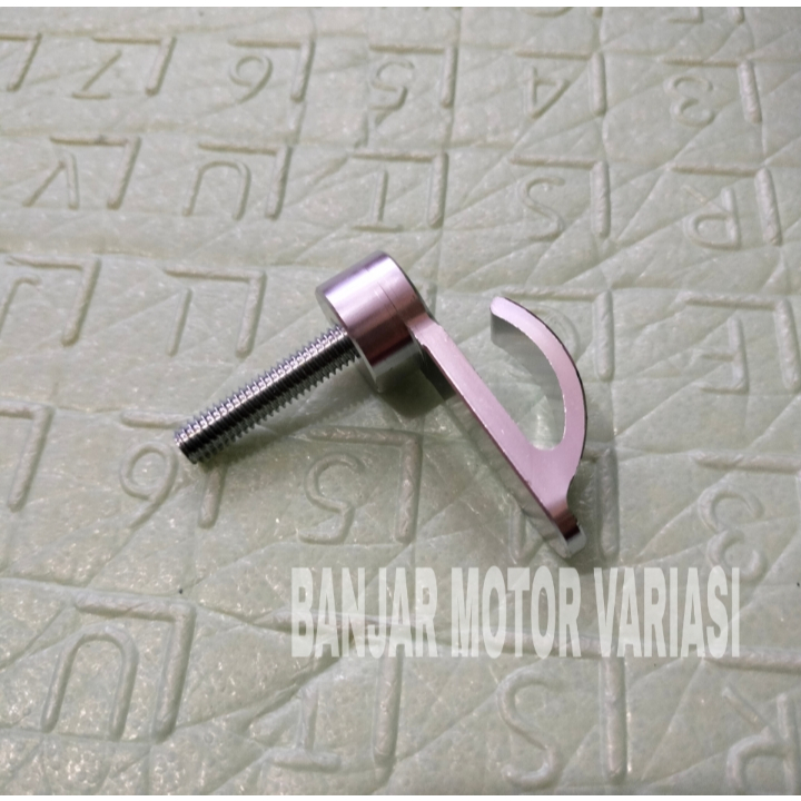 BANJAR MOTOR Gantungan Barang + baut PCX 160 150 ADV 160 150 NMAX ABS CBS CNC / GANTUNGAN GNB SILVER