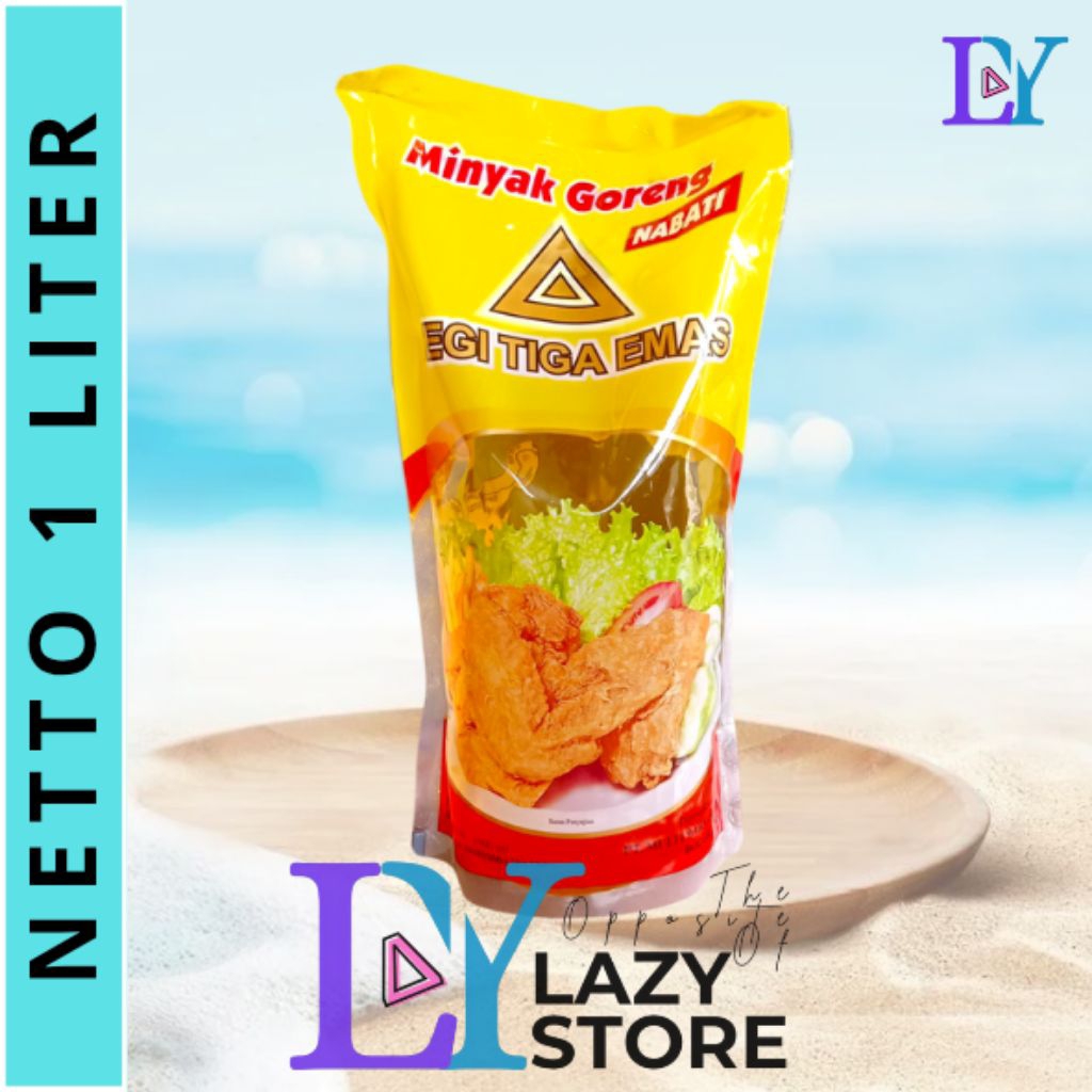 

1 LITER MINYAK GORENG MERK SEGI TIGA EMAS