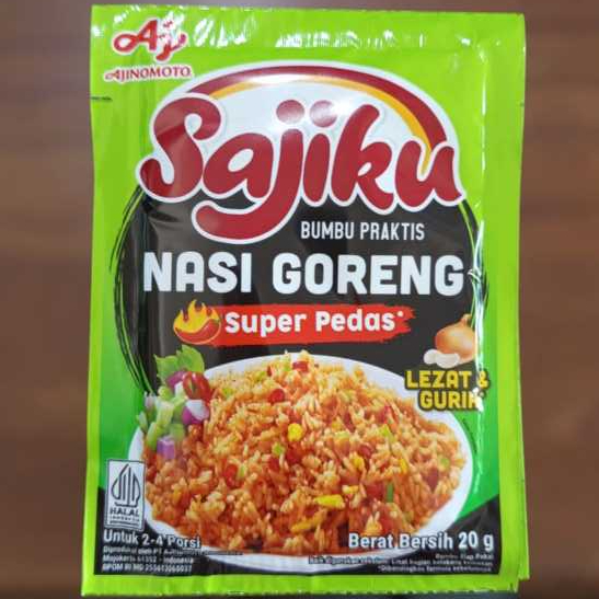 

Sajiku Bumbu Nasi Goreng Super Pedas Renceng isi 10 Sachet