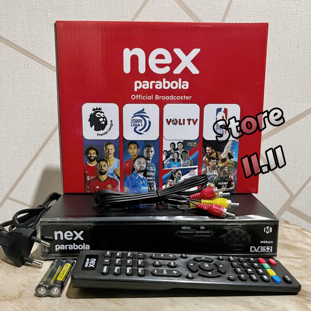 RECEIVER NEX PARABOLA MERAH HYBRID C BAND KU BAND