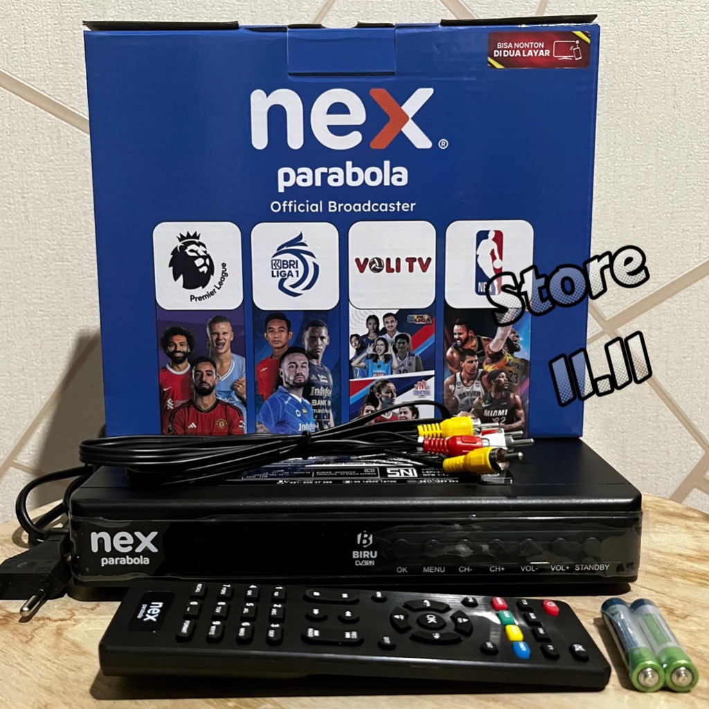 RECEIVER NEX PARABOLA BIRU HYBRID C BAND KU BAND
