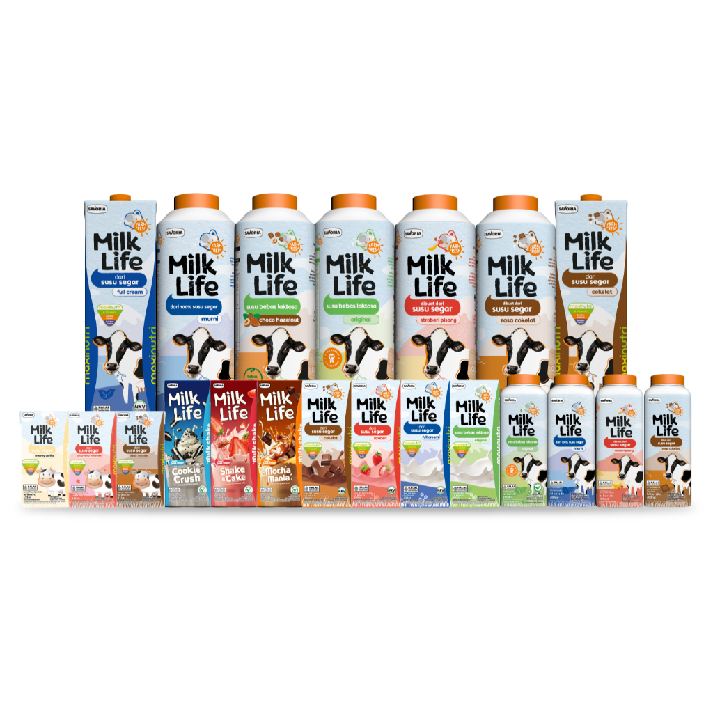 

Milk Life UHT Full Cream MilkLife - Susu Full Cream Halal MUI Susu UHT bebas laktosa