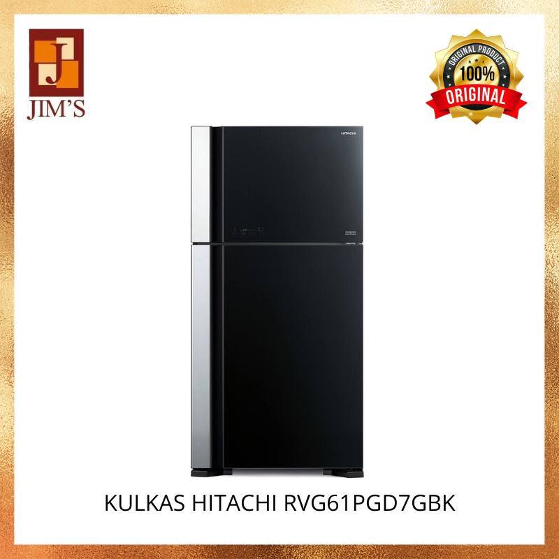 HITACHI KULKAS 2 PINTU INVERTER 510 LITER  RVG61PGD7GBK