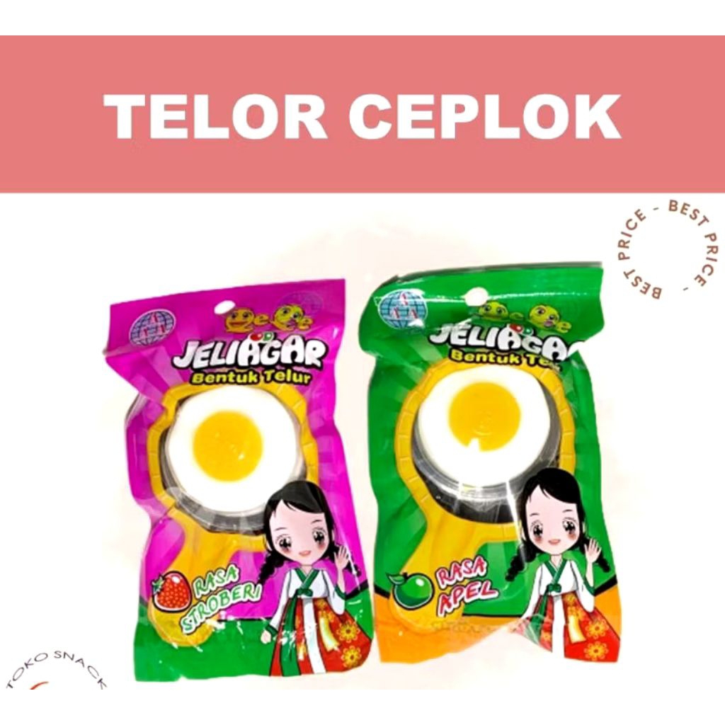 

Jeliagar bentuk telur mata sapi 10 pcs