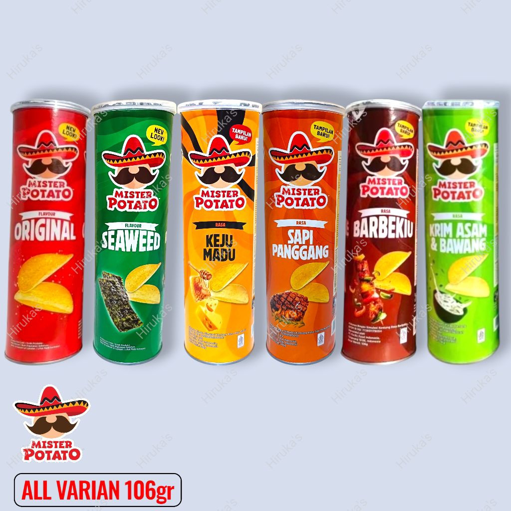

Mister Potato 106gr/Keripik kentang/potato crisps/Krispy