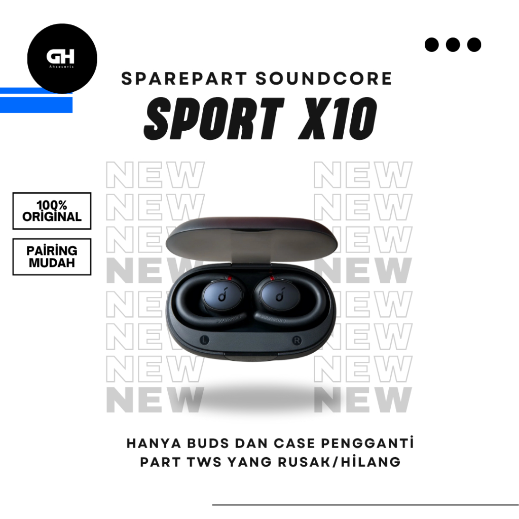 SPAREPART SOUNDCORE Sport X10 Buds kanan/ kiri aja/ Case aja good condition