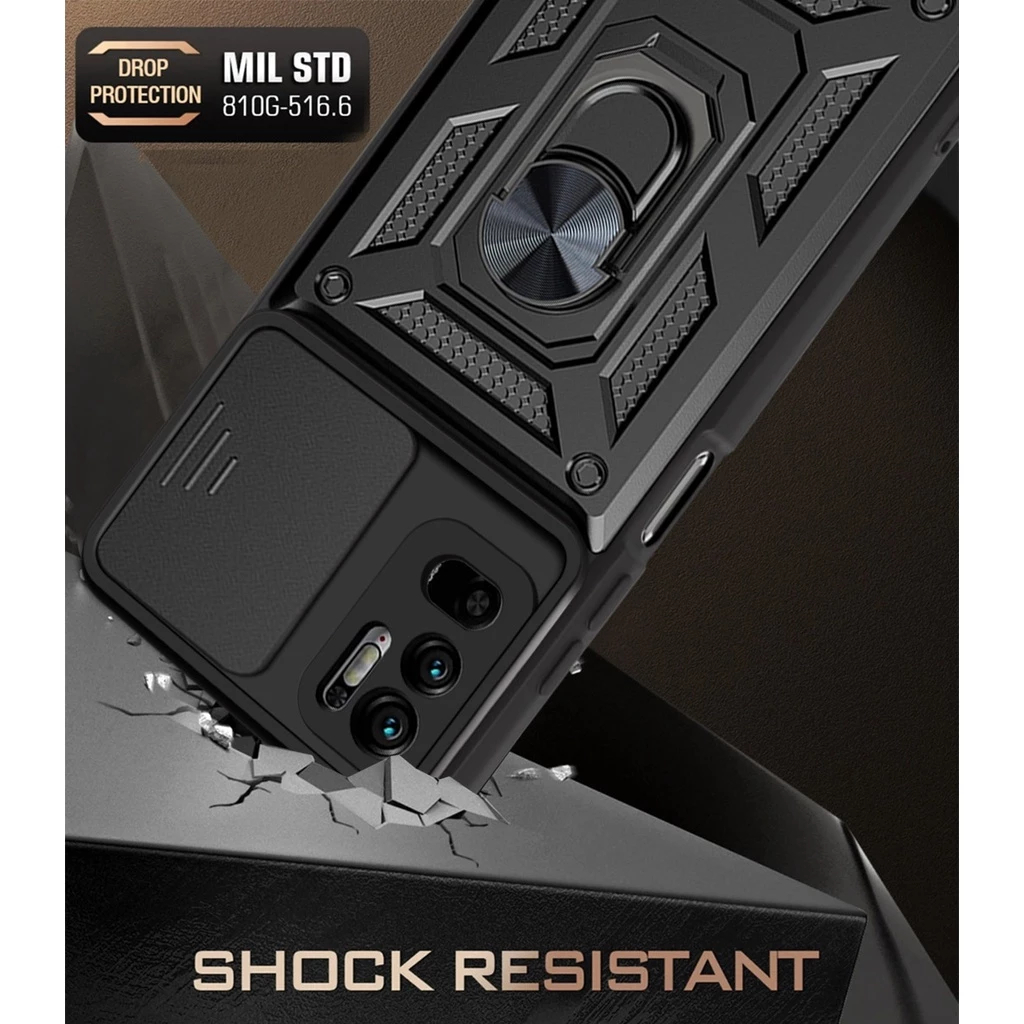 Case Poco F5 / F3 / F4 / F4 GT / X3 NFC / X3 PRO / POCO M4 PRO 4G / POCO C65 Case Slide Camera Prote