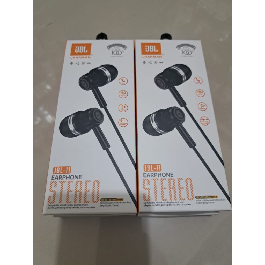 JBL-11 EXTRA BASS HF Headset Handsfree JBL JBL-11 EXTRA BASS Hf Hanset Earphone Headset Handsfree JB