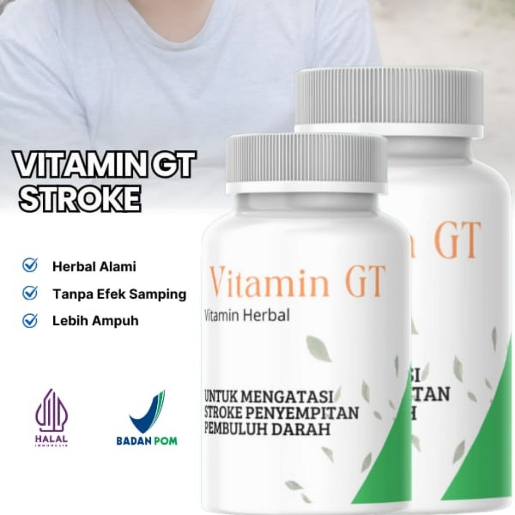 Vitamin GT 100% Original Obat Stroke Penyumbatan Pembuluh Darah Dan Kolesterol Paling Ampuh Halal BP