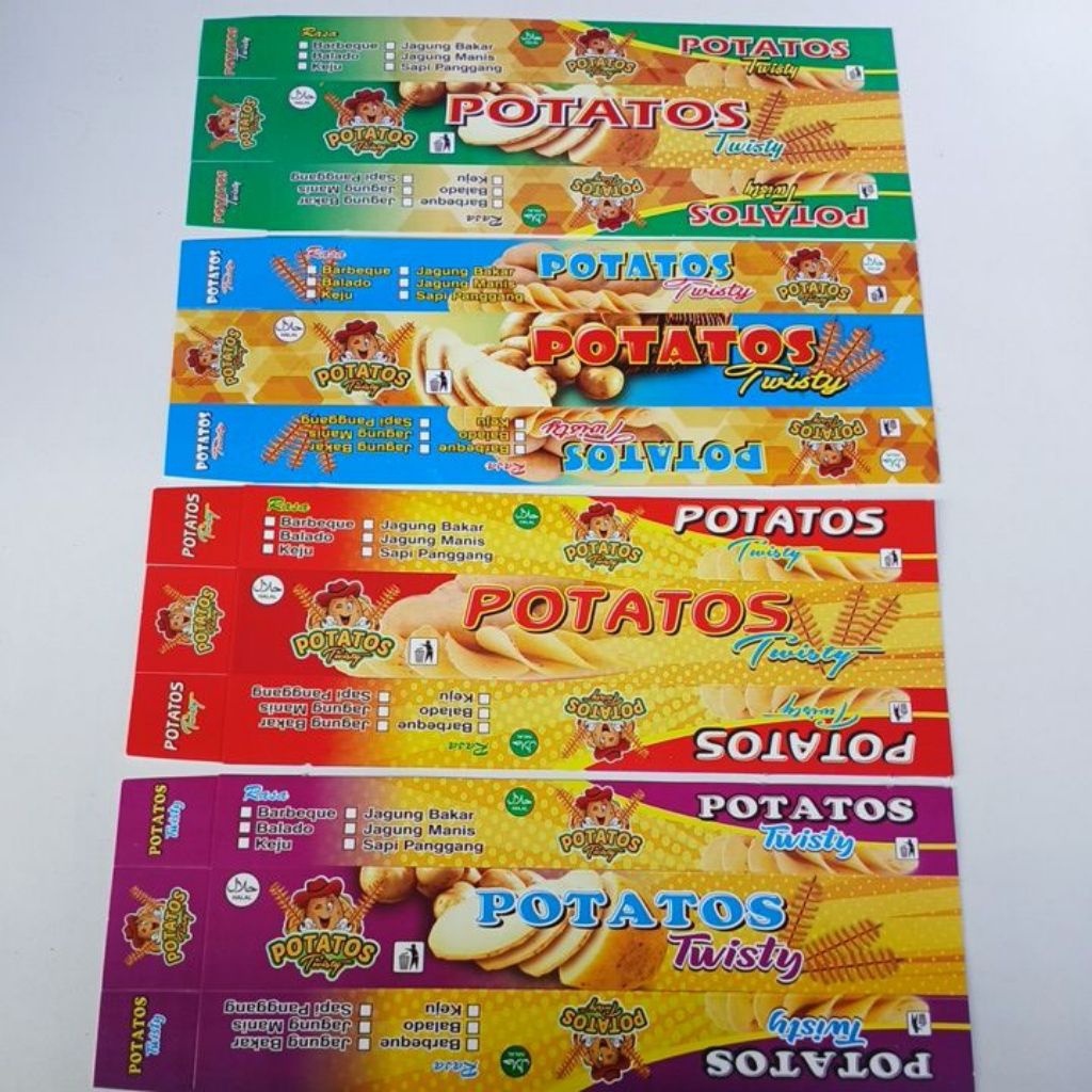 

Dus kentang spiral#wadah kentang spiral#kemasan kentang spiral 1 pack isi 50 lembar