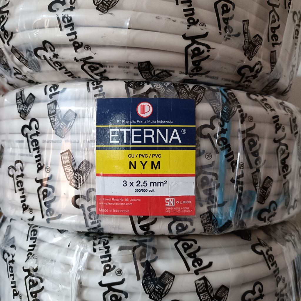 Eterna NYM 25meter 3x1,5 dan 3x2,5