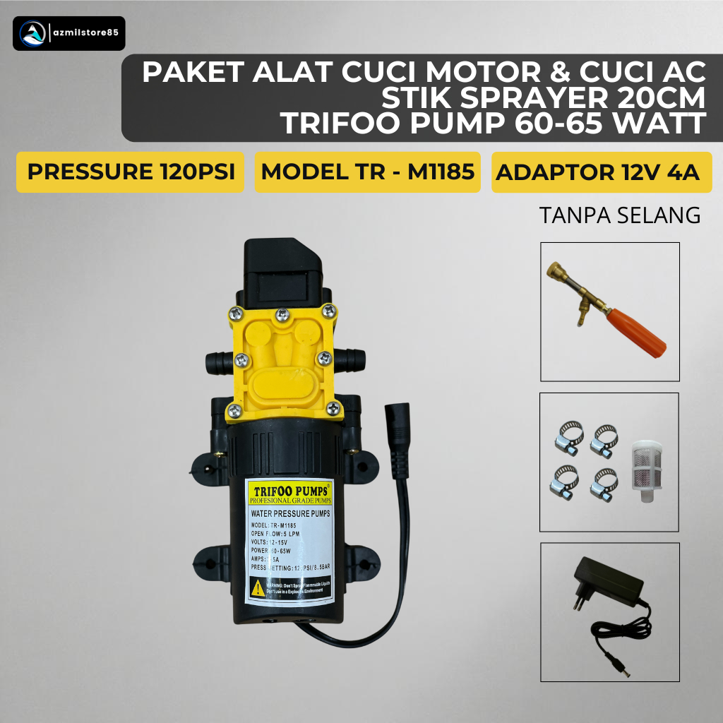 Alat cuci motor mobil AC steam DC mini portable tanpa selang ADP2A