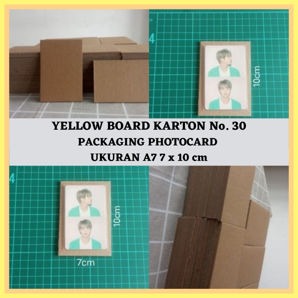 

Yellow Board Kertas Karton Tebal Packaging Photocard 7x10 cm A7 No. 30