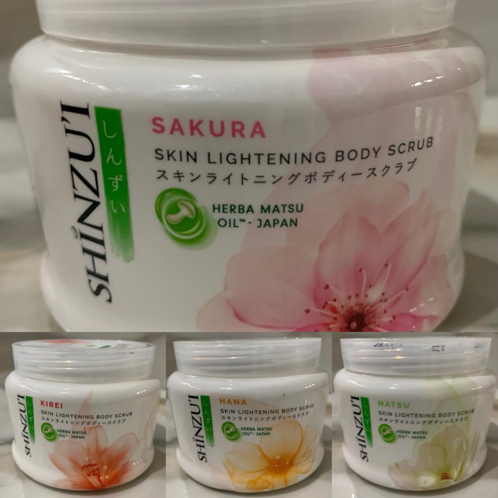 Shinzui Skin Lightening Body Scrub / LULUR SHINZUI 200gr (Besar)
