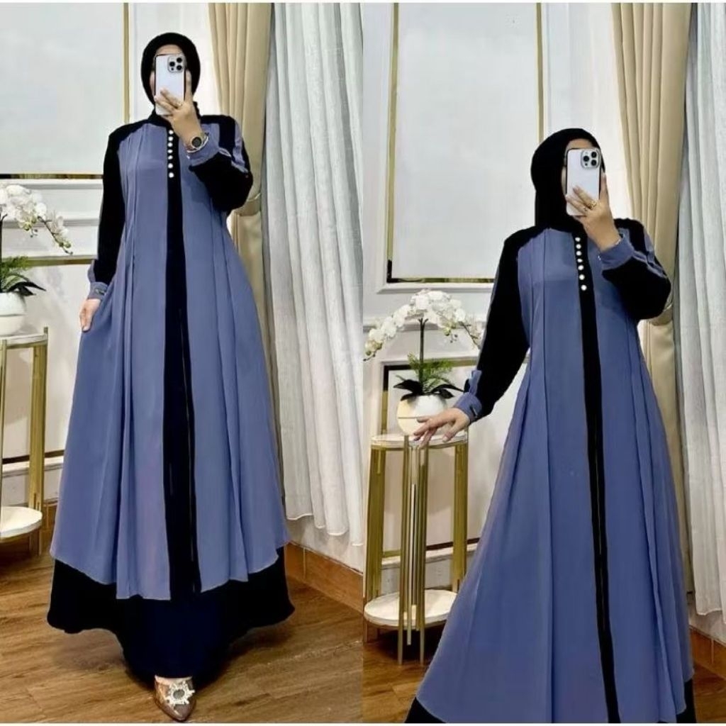 Gamis Syarii Abaya Mewah Elegan Terbaru