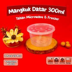 Thinwall Mangkuk / Bowl 300 ml Plastik Tempat Kotak Makan Thinwall Cup datar