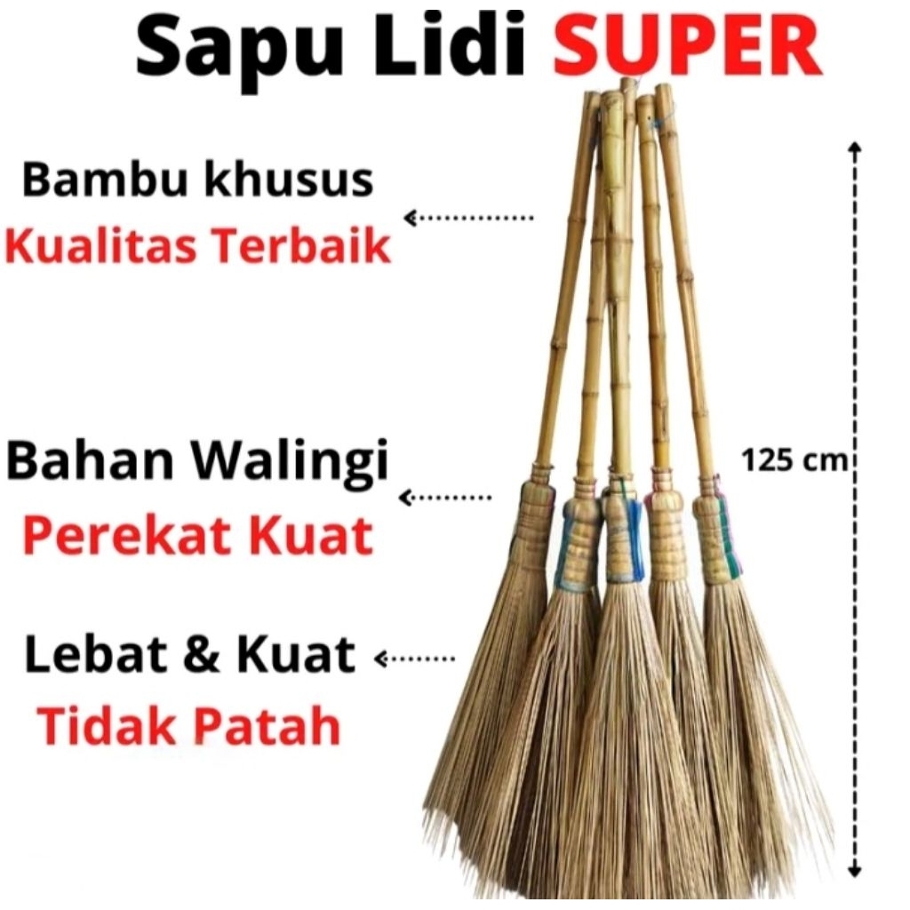 Sapu Lidi Halaman Sapu Lidi Taman Gagang Panjang Sapu Lidi Kelapa/ Lidi Aren