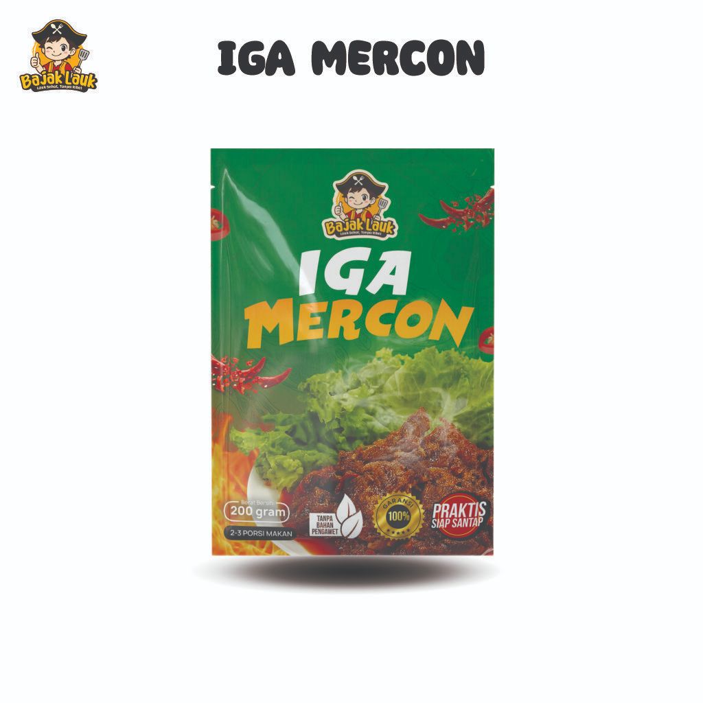 

Bajak Lauk Iga Mercon 200gr / Lauk Siap Saji / Makanan Instan / Oseng Mercon