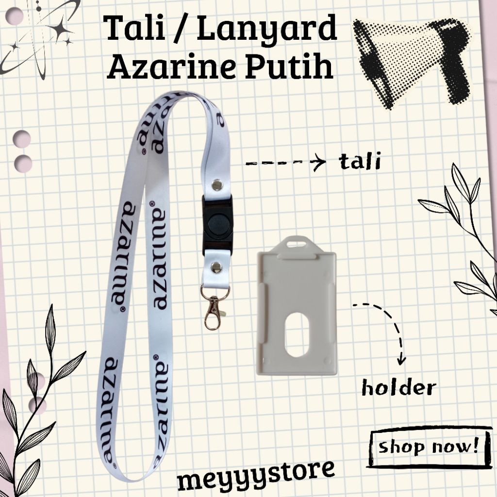 

Tali Gantungan / Lanyard AZARINE Putih Cosmetic [Stock Melimpah] TERMURAHHH!