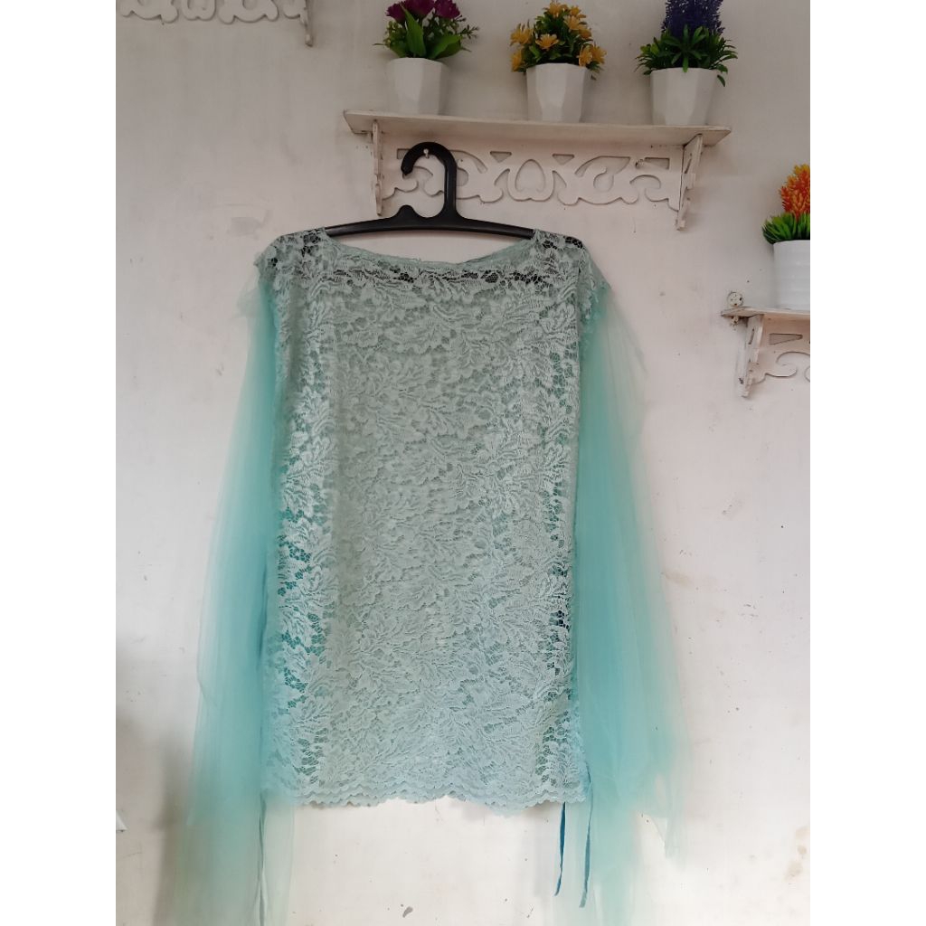 vesr/rompi untuk luaran gamis panjang dan manset panjang,bahan brukat dipadukan bahan tile uk fit to