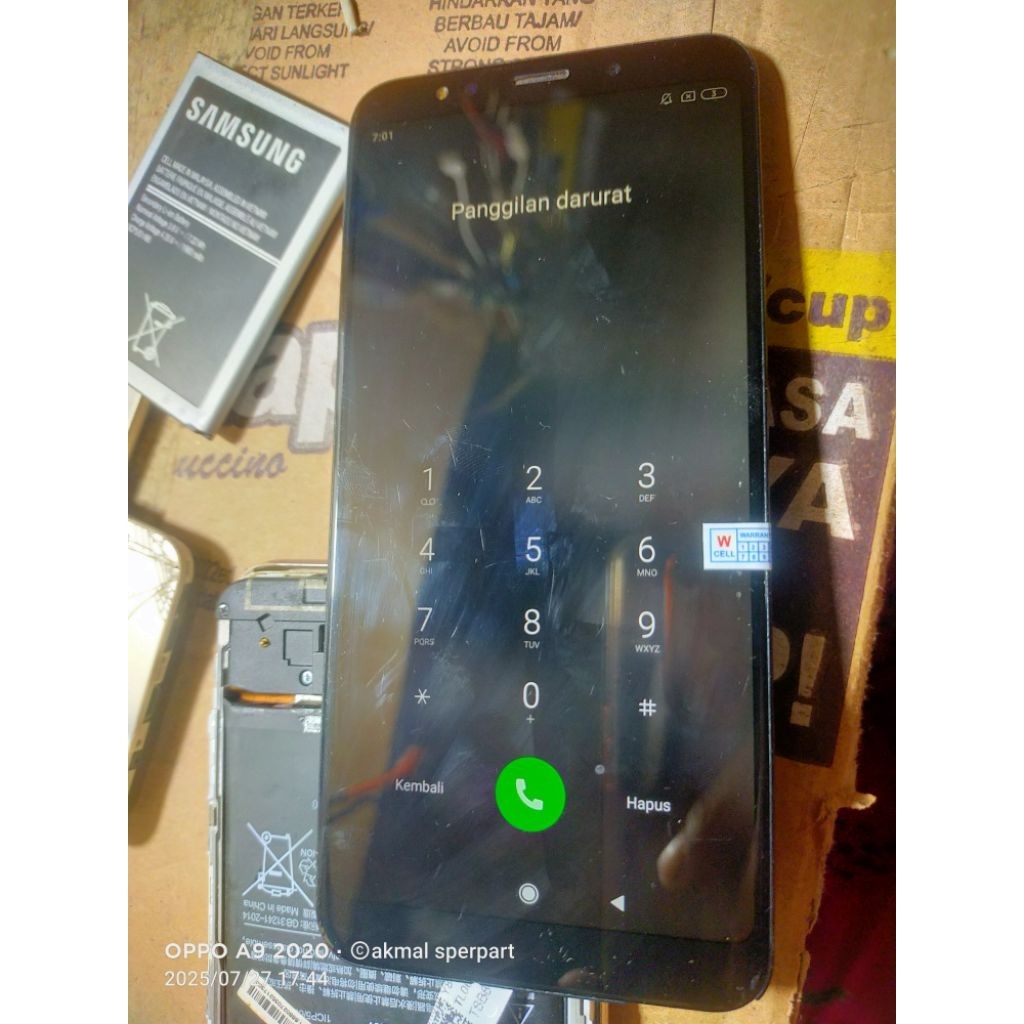 LCD XIAOMI REDMI NOT 5 PLUS ORIGINAL COPOTAN
