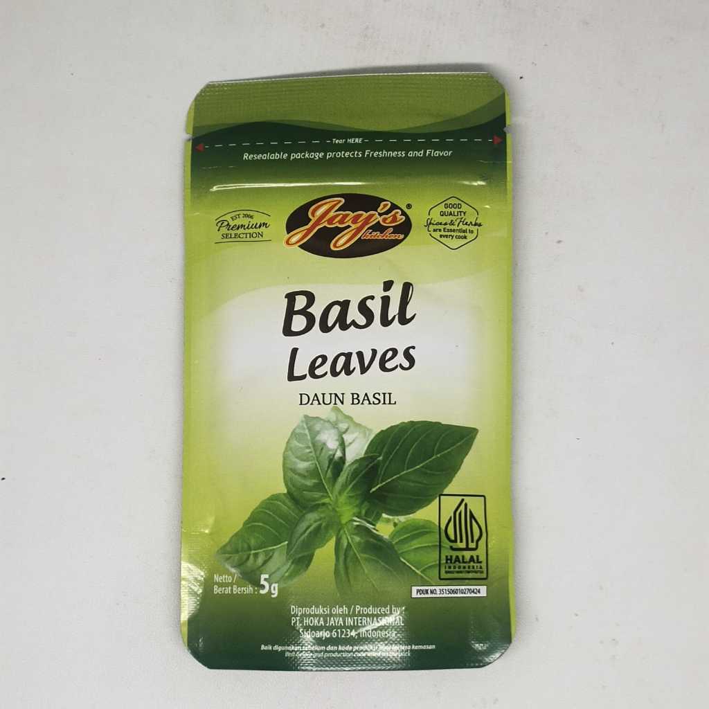 

JAYS BASIL LEAVES 5GR