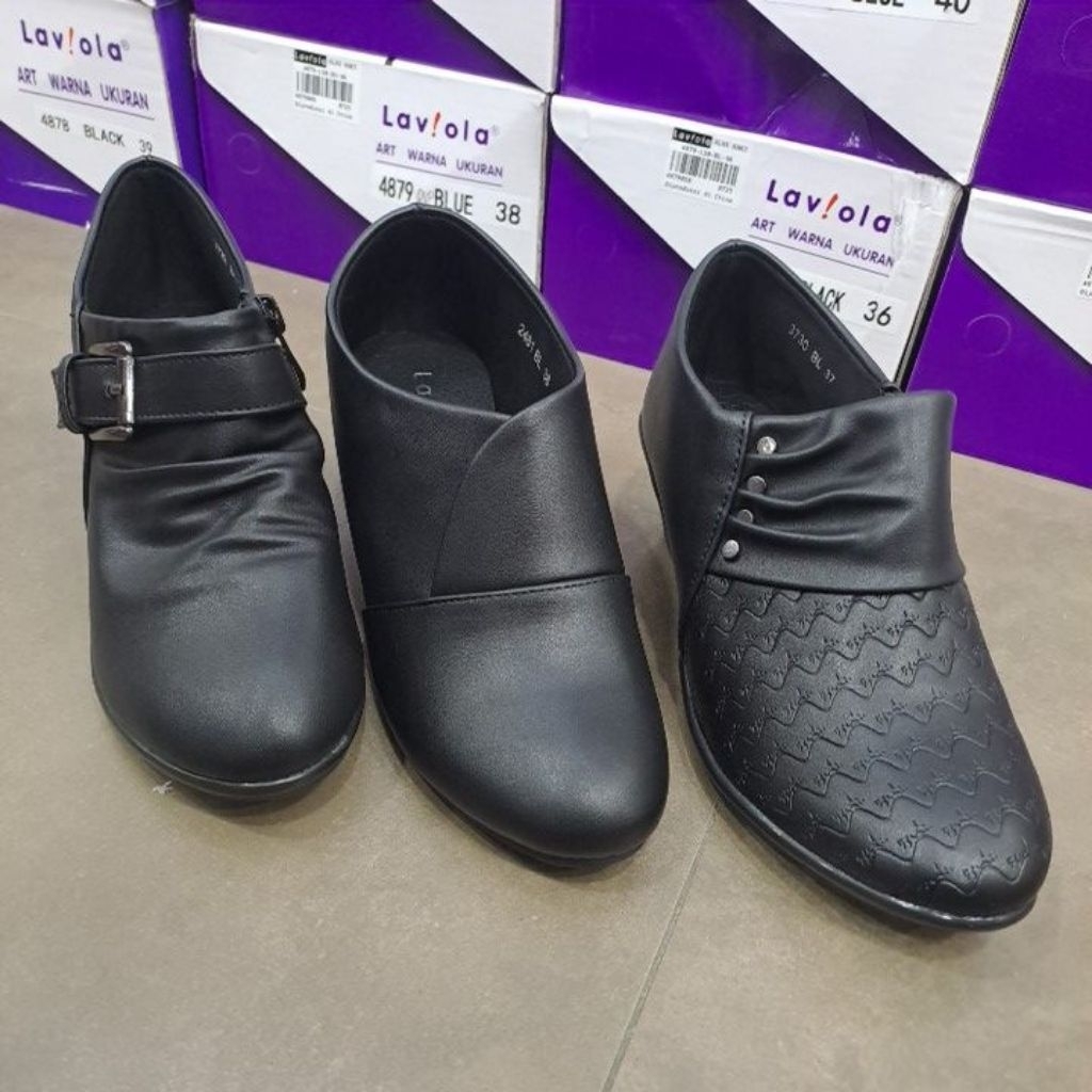 Sepatu Wedges Formal Laviola 100% Original