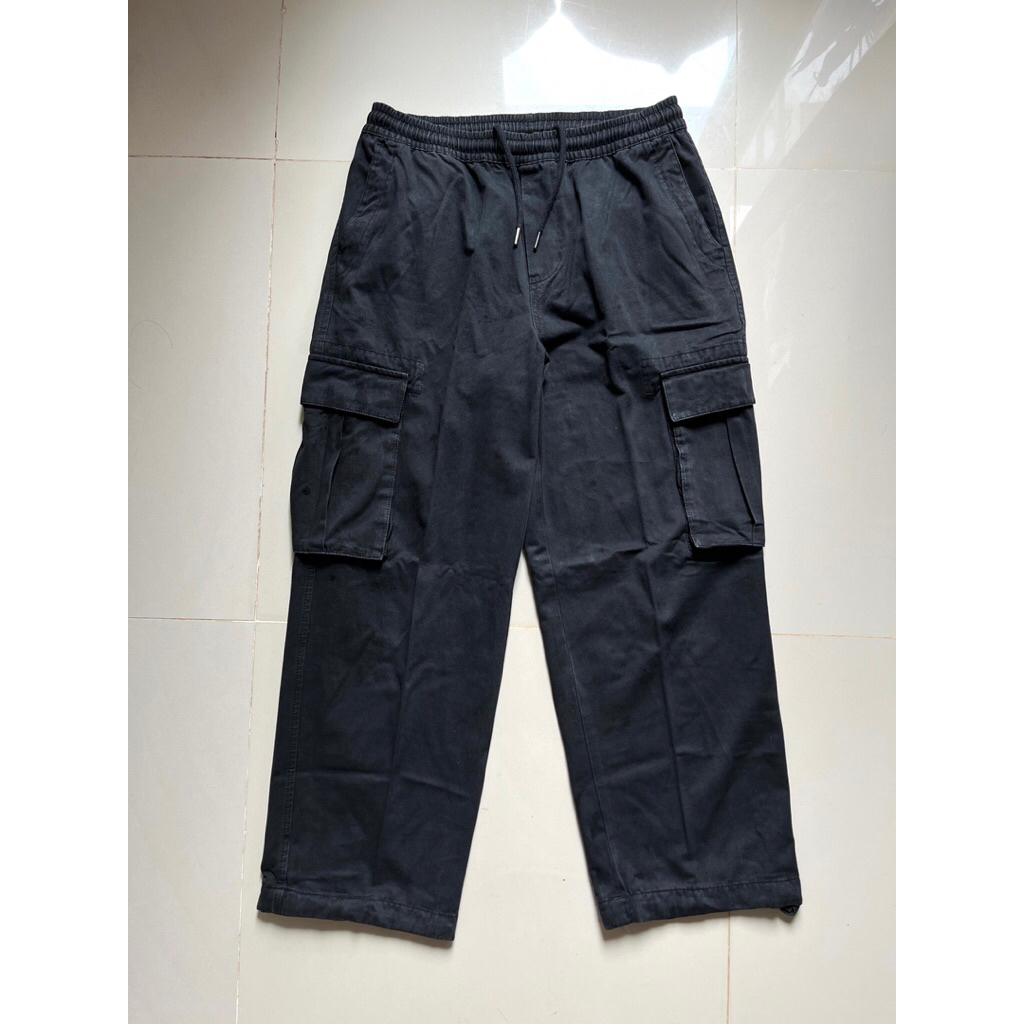 Celana Cargo Hitam SPAO