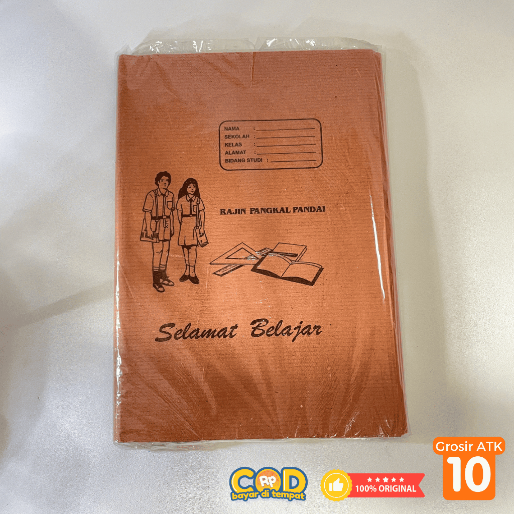 

SAMPUL BUKU TULIS COKLAT PAYUNG BOXY/KWARTO