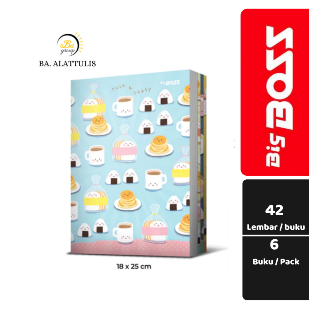 

(PACK) BUKU TULIS BOXY BIGBOSS 42 LEMBAR
