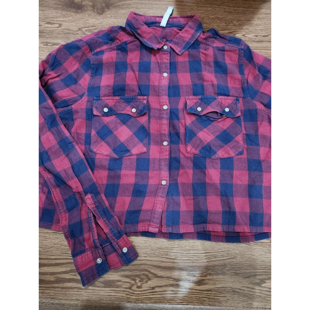 preloved kemeja flanel wanita