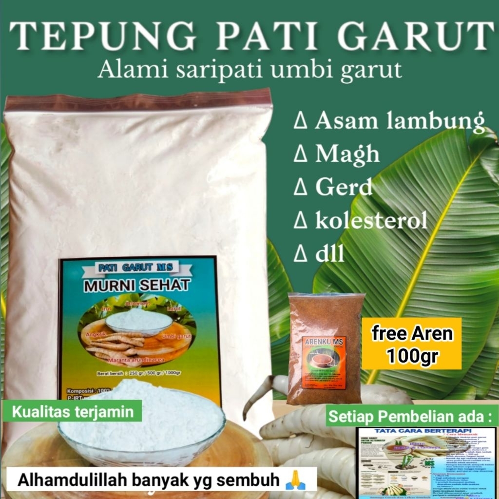 

HEMAT TEPUNG PATI GARUT 2kg free Aren 100gr