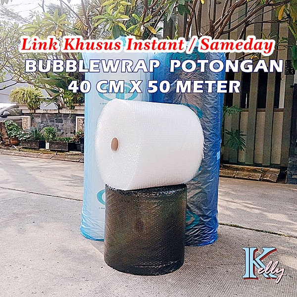 

[W19] INSTANT Bubblewrap Potongan 40 cm x 50 meter Bubble Wrap 40x50 Upack Muliapack Babel 1/3