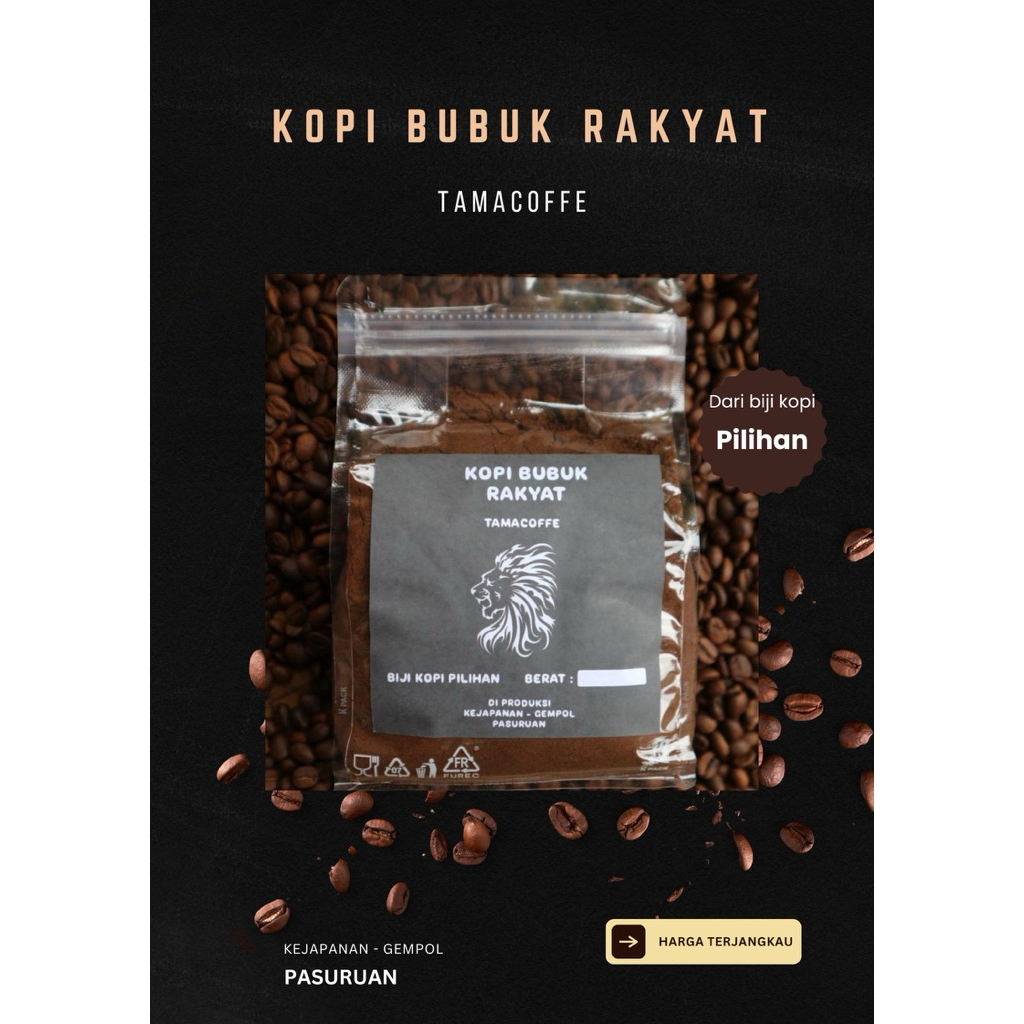 

KOPI BUBUK RAKYAT / KOPI ROBUSTA RAKYAT 500gr