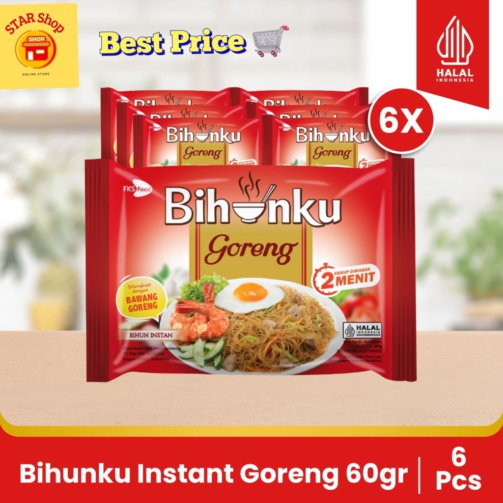 

Paket Bundling - Bihunku Instant - Goreng - 60gr - 6pcs